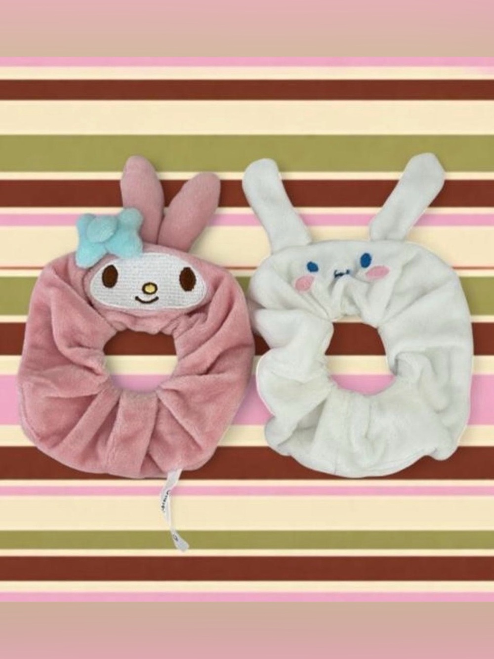 Sanrio Cinnamoroll My Melody Plush Hair Scrunchies Set
